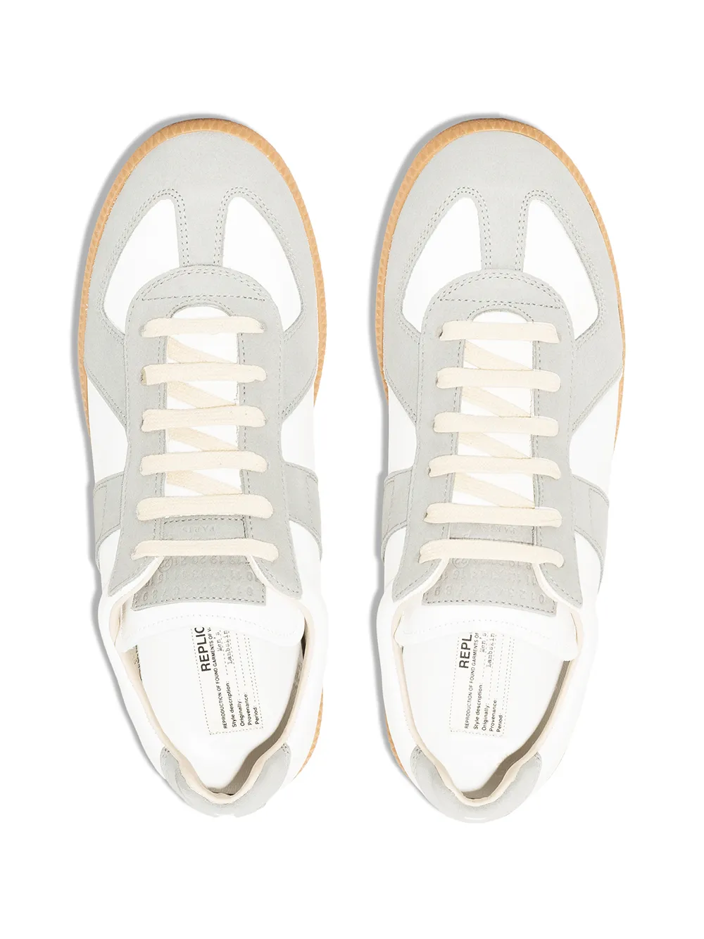 Femme Maison Margiela Baskets à Empiècements Contrastants 4 Femme Maison Margiela Baskets à Empiècements Contrastants – Image 4