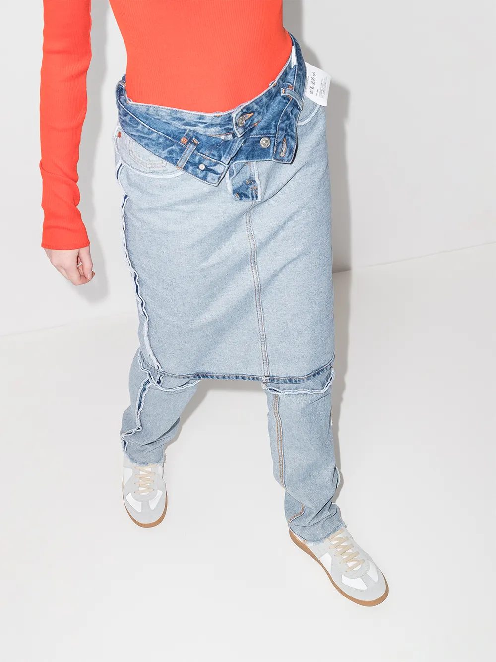 Femme Maison Margiela Baskets à Empiècements Contrastants 3 Femme Maison Margiela Baskets à Empiècements Contrastants – Image 3