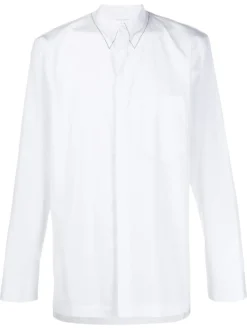 Homme Maison Margiela Chemise à Col Montant Cousu