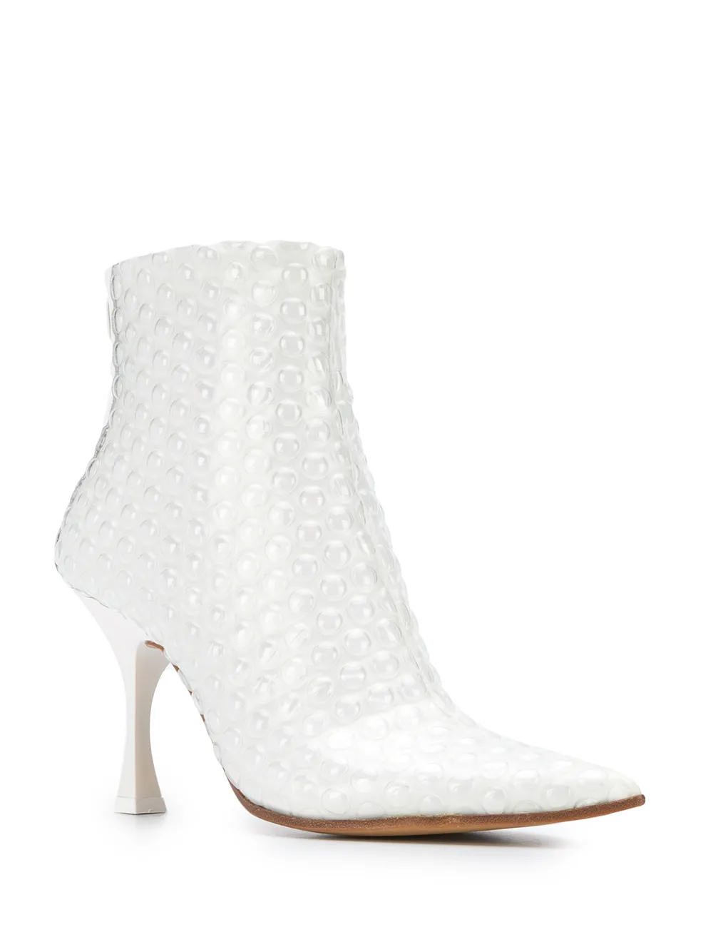 Femme MM6 Maison Margiela Bottines Texturées à Talon Contrastant 2 Femme MM6 Maison Margiela Bottines Texturées à Talon Contrastant – Image 2