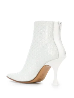 Femme MM6 Maison Margiela Bottines Texturées à Talon Contrastant 6 Femme MM6 Maison Margiela Bottines Texturées à Talon Contrastant -Épure Mode Promos Boutique 14705834 24129871 1000