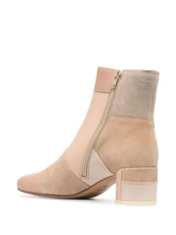 Femme MM6 Maison Margiela Bottines à Empiècements Contrastants -Épure Mode Promos Boutique 16029898 32353121 1000