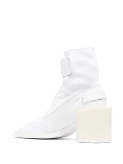 Femme MM6 Maison Margiela Bottines à Logo Embossé -Épure Mode Promos Boutique 16031139 31322960 1000