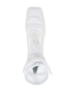 Femme MM6 Maison Margiela Bottines à Logo Embossé -Épure Mode Promos Boutique 16031139 31323383 1000