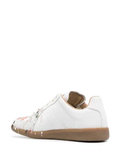 Femme Maison Margiela Baskets Replica à Effet Tâches De Peinture -Épure Mode Promos Boutique 16032524 31023340 1000