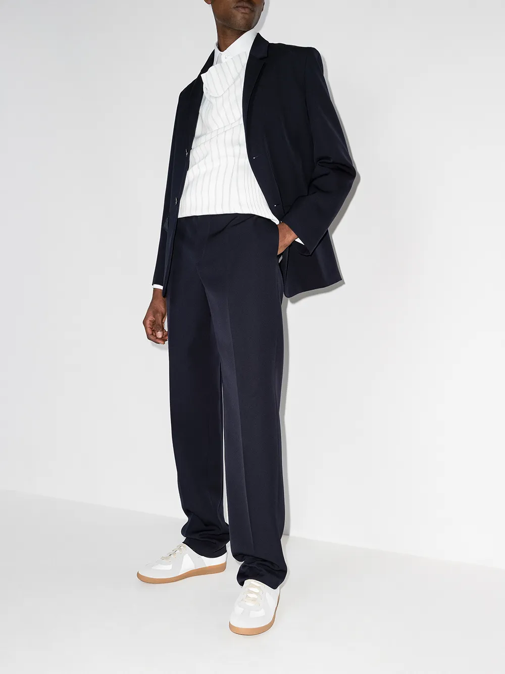 Homme Maison Margiela Baskets Lacées à Empiècements 3 Homme Maison Margiela Baskets Lacées à Empiècements – Image 3