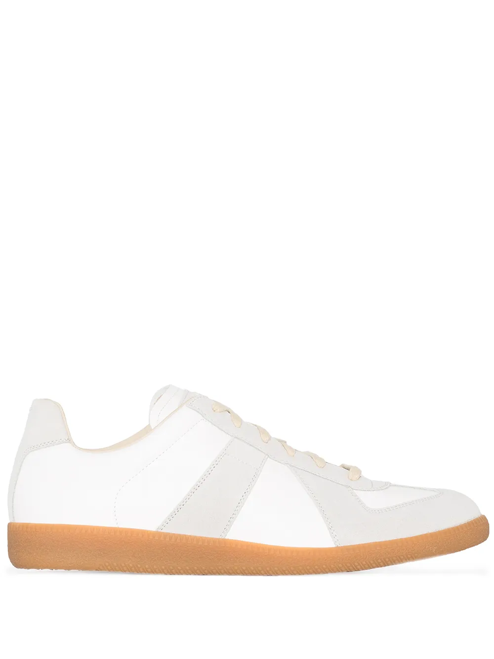 Homme Maison Margiela Baskets Lacées à Empiècements 1 Homme Maison Margiela Baskets Lacées à Empiècements