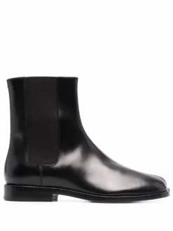 Femme Maison Margiela Bottines Tabi En Cuir