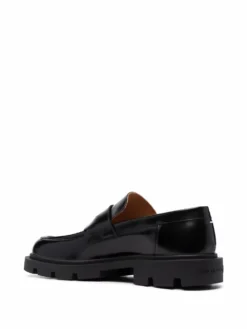 Homme Maison Margiela Mocassins En Cuir à Entaille Penny -Épure Mode Promos Boutique 17176705 34835359 1000