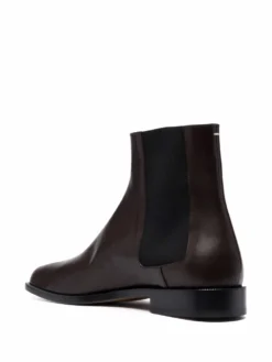 Homme Maison Margiela Bottines Chelsea En Cuir à Bout Tabi -Épure Mode Promos Boutique 17269095 35424583 1000
