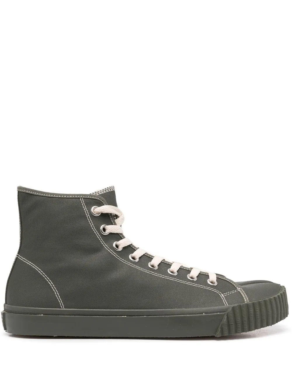 Homme Maison Margiela Baskets Montantes à Coutures Contrastantes 1 Homme Maison Margiela Baskets Montantes à Coutures Contrastantes