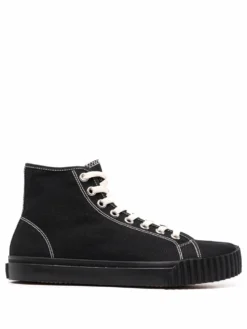 Femme Maison Margiela Baskets Montantes Tabi En Coton
