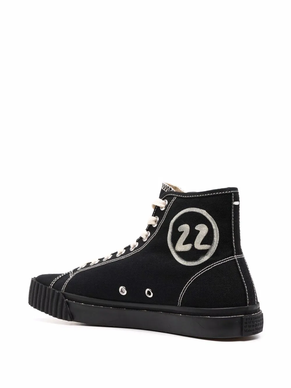 Femme Maison Margiela Baskets Montantes Tabi En Coton 3 Femme Maison Margiela Baskets Montantes Tabi En Coton – Image 3