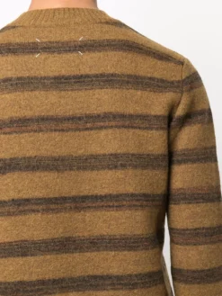 Homme Maison Margiela Pull En Laine Mélangée à Rayures -Épure Mode Promos Boutique 17590318 37870890 1000