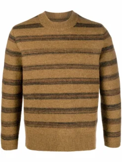 Homme Maison Margiela Pull En Laine Mélangée à Rayures