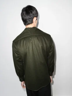 Homme Maison Margiela Chemise à Logo Brodé -Épure Mode Promos Boutique 17618834 37970959 1000