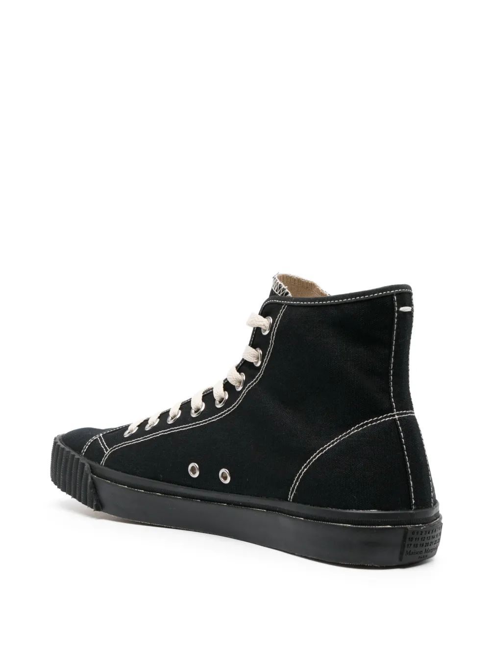 Homme Maison Margiela Baskets Montantes Tabi En Toile 3 Homme Maison Margiela Baskets Montantes Tabi En Toile – Image 3