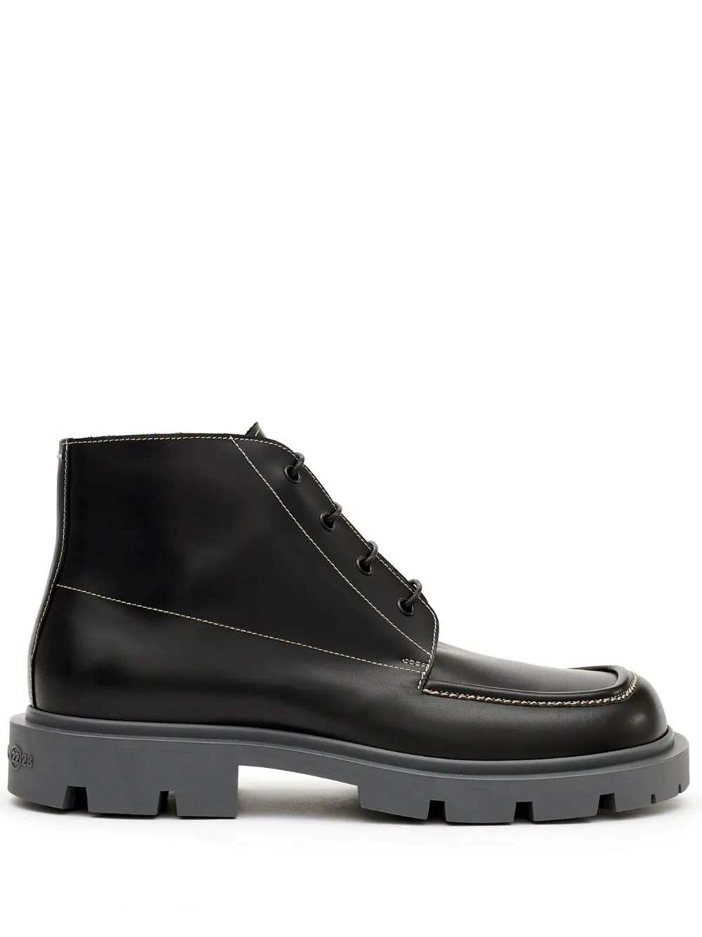 Homme Maison Margiela Bottines En Cuir à Lacets 1 Homme Maison Margiela Bottines En Cuir à Lacets