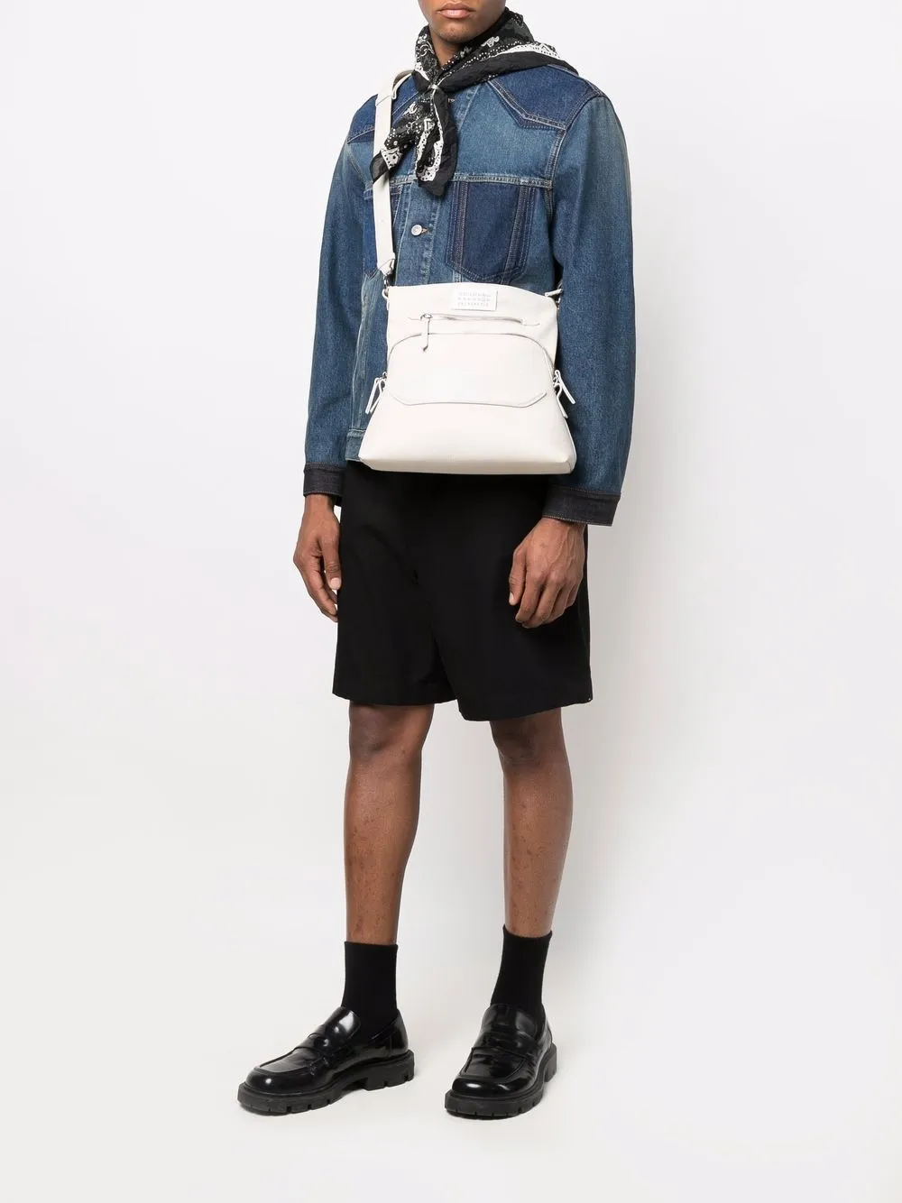 Homme Maison Margiela Sac Porté épaule En Cuir à Coutures Signature 2 Homme Maison Margiela Sac Porté épaule En Cuir à Coutures Signature – Image 2