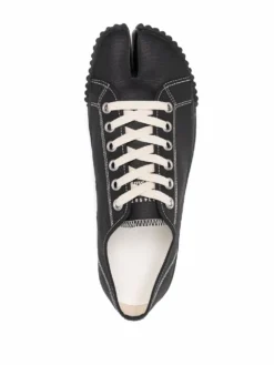 Homme Maison Margiela Baskets En Cuir à Bout Fendu -Épure Mode Promos Boutique 17971720 37955180 1000