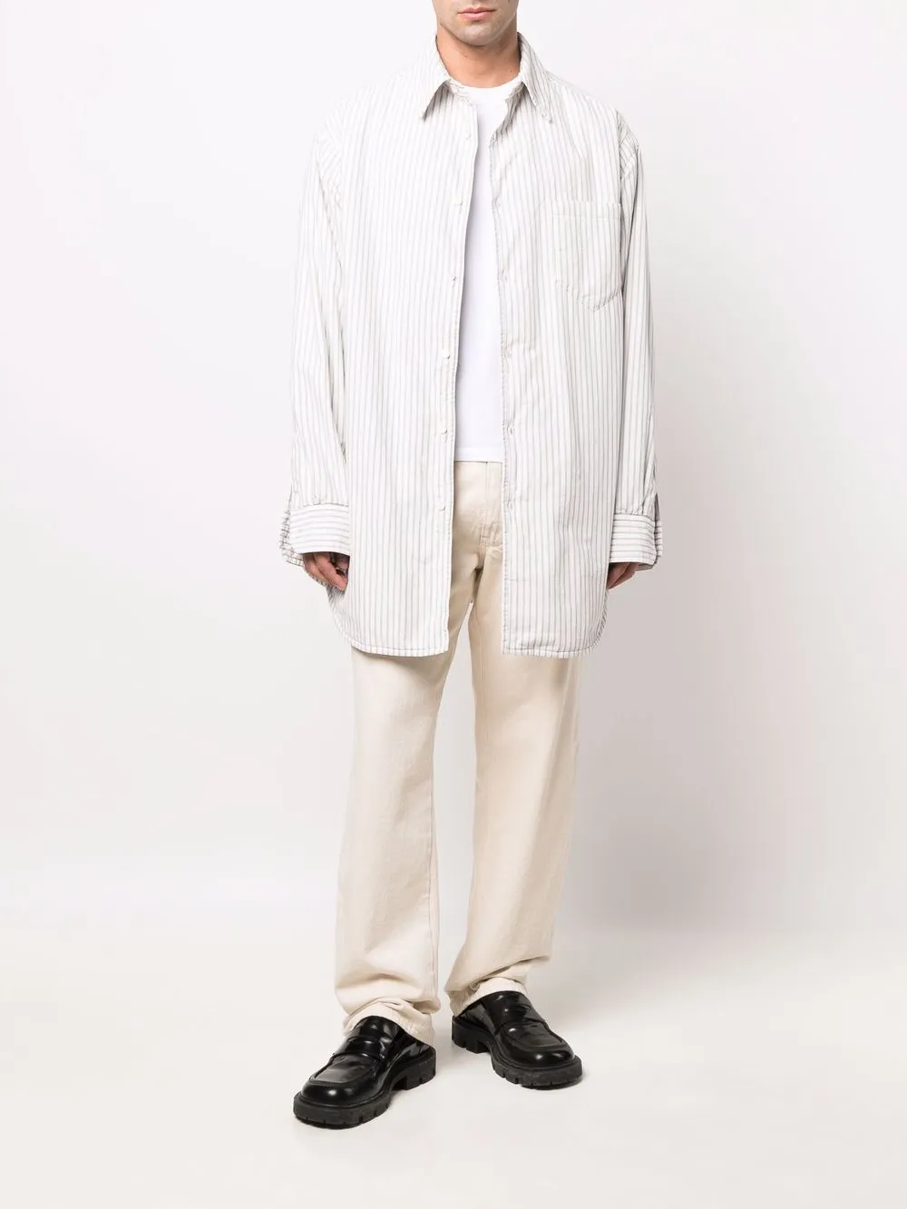 Homme Maison Margiela Chemise Matelassée à Rayures 2 Homme Maison Margiela Chemise Matelassée à Rayures – Image 2