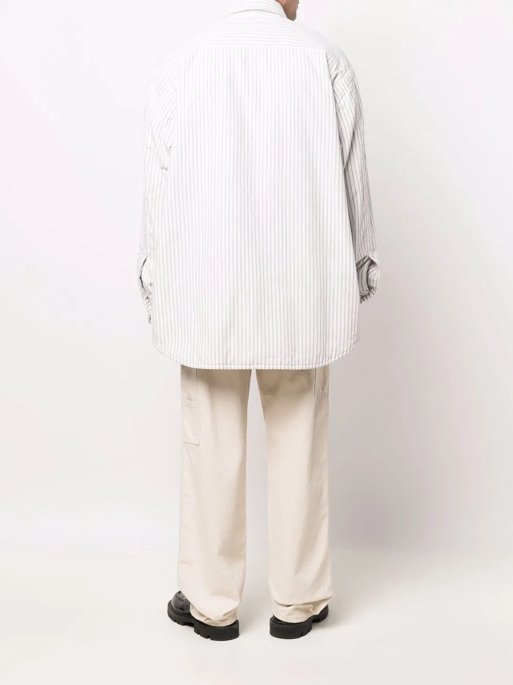 Homme Maison Margiela Chemise Matelassée à Rayures 4 Homme Maison Margiela Chemise Matelassée à Rayures – Image 4