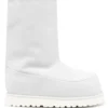 Femme MM6 Maison Margiela Bottes Bi-matières à Bout Rond