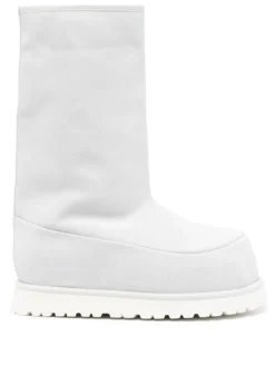 Femme MM6 Maison Margiela Bottes Bi-matières à Bout Rond