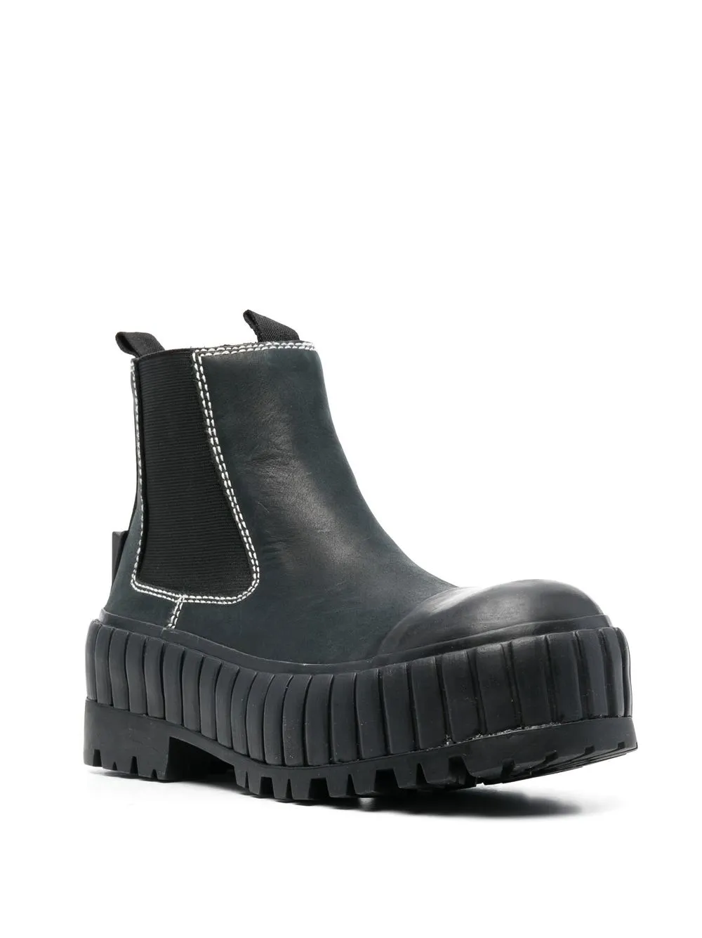 Femme MM6 Maison Margiela Bottines à Coutures Contrastantes 2 Femme MM6 Maison Margiela Bottines à Coutures Contrastantes – Image 2