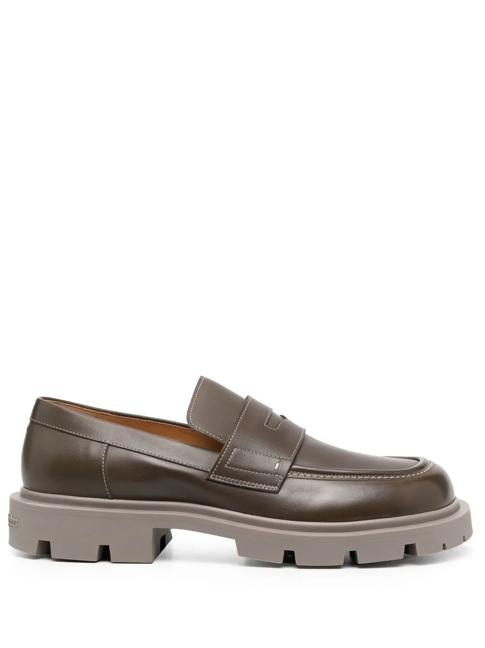 Homme Maison Margiela Mocassins En Cuir à Semelle Crantée 1 Homme Maison Margiela Mocassins En Cuir à Semelle Crantée