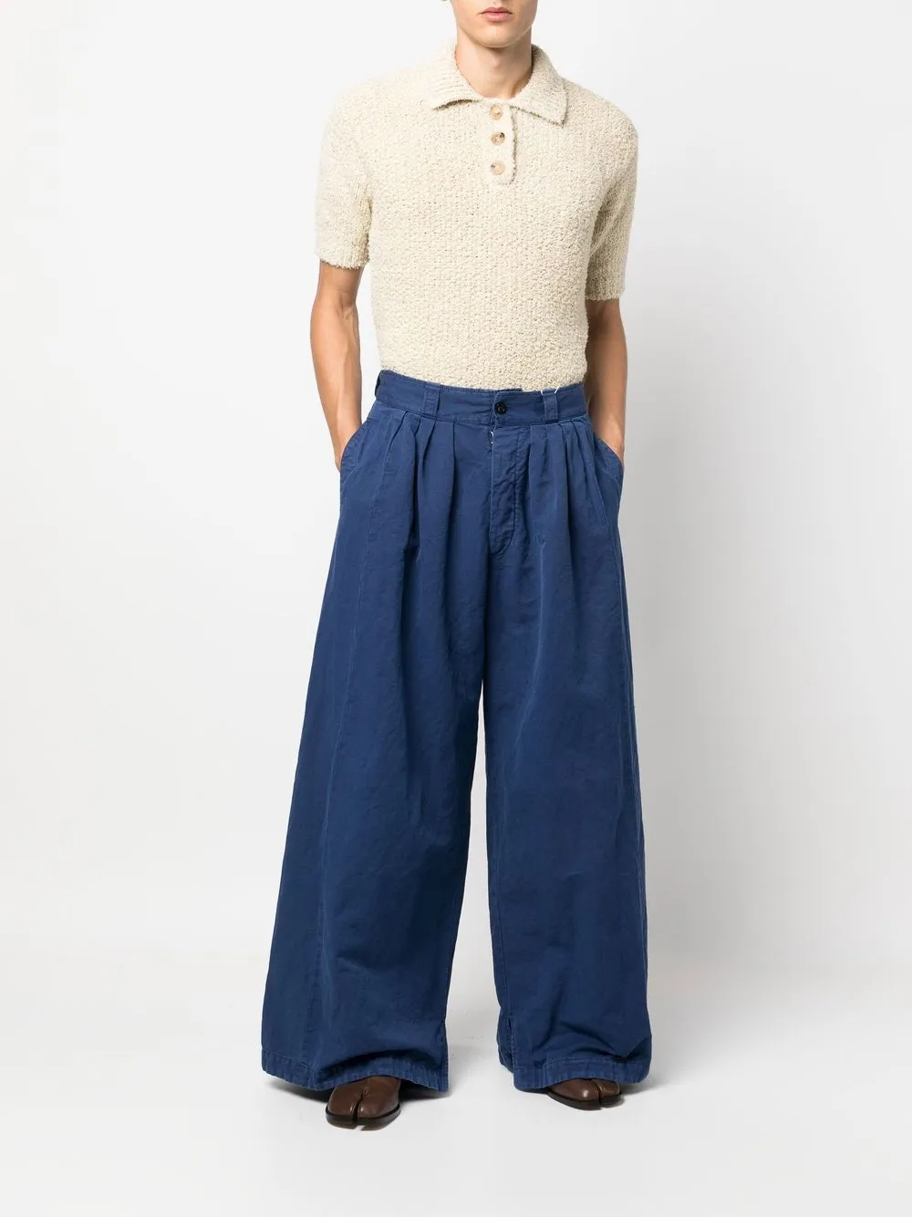 Homme Maison Margiela Pantalon En Coton à Coupe Ample 2 Homme Maison Margiela Pantalon En Coton à Coupe Ample – Image 2