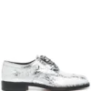 Homme Maison Margiela Derbies Métallisées Tabi à Lacets