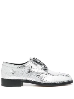 Homme Maison Margiela Derbies Métallisées Tabi à Lacets
