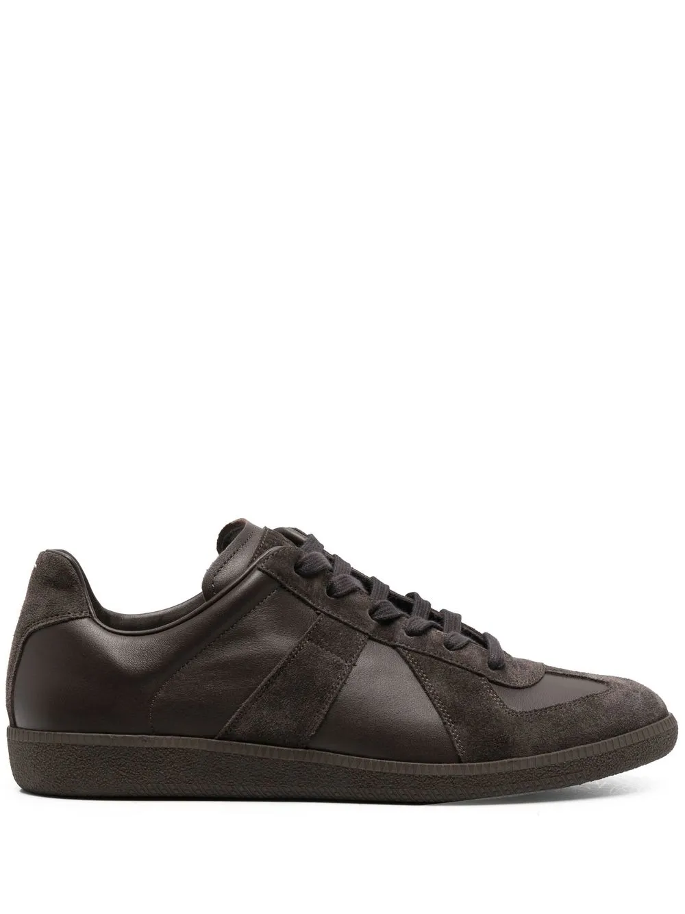 Homme Maison Margiela Baskets En Daim à Empiècements Contrastants 1 Homme Maison Margiela Baskets En Daim à Empiècements Contrastants