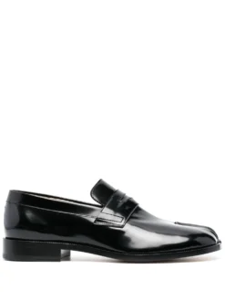 Homme Maison Margiela Mocassins En Cuir Verni à Bout Tabi