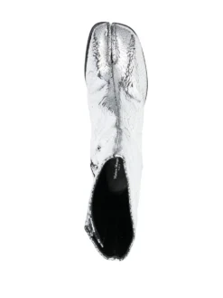 Homme Maison Margiela Bottines à Effet Métallisé -Épure Mode Promos Boutique 18441710 40536905 1000