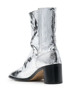 Homme Maison Margiela Bottines à Effet Métallisé -Épure Mode Promos Boutique 18441710 40537383 1000