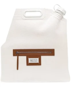 Homme Maison Margiela Sac Cabas Enduit à Design Structuré