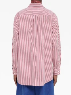 Homme Maison Margiela Chemise Rayée à Détails En Dentelle -Épure Mode Promos Boutique 18582386 44942767 1000