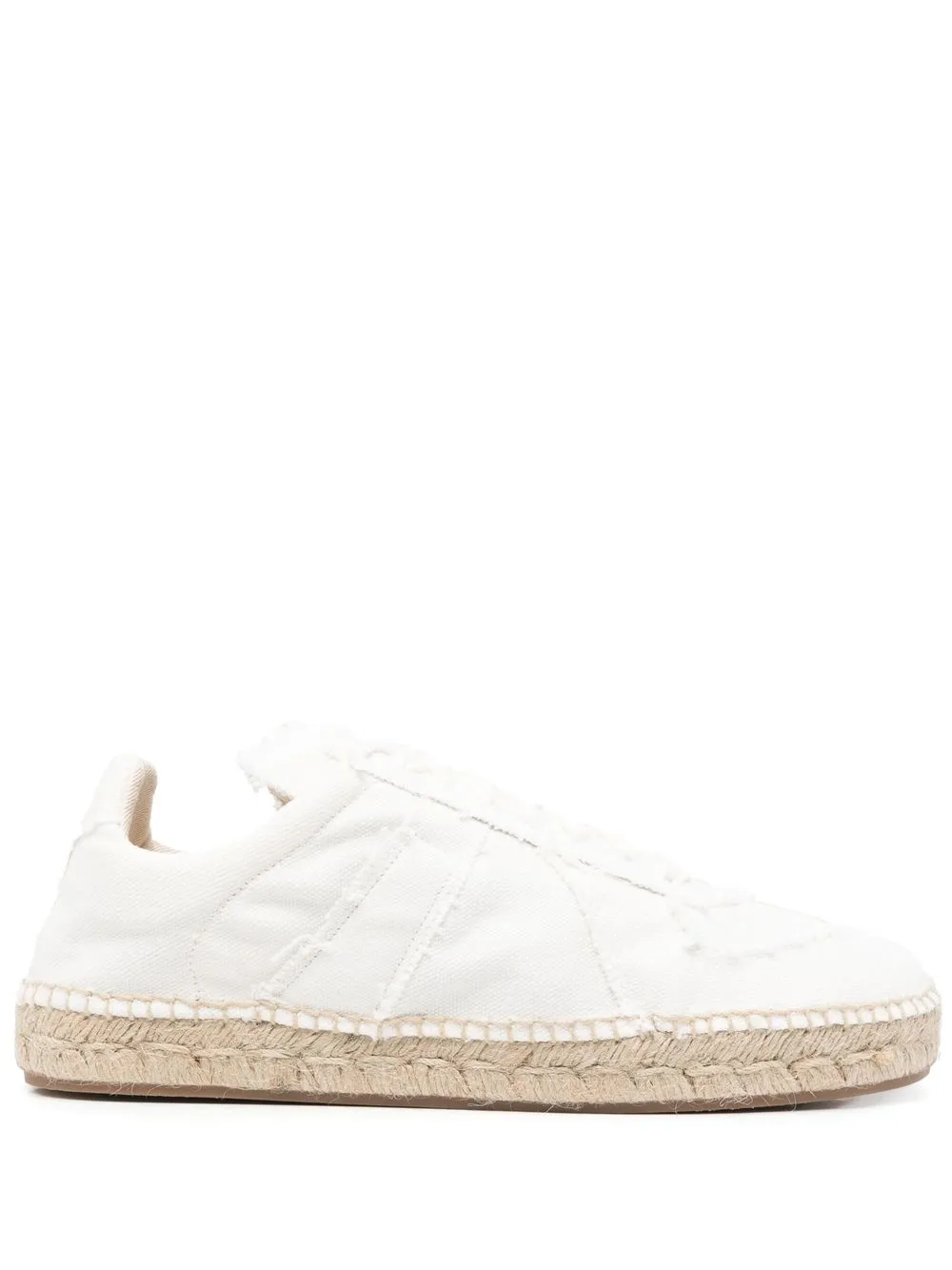 Homme Maison Margiela Baskets Lacées à Bords Francs 1 Homme Maison Margiela Baskets Lacées à Bords Francs