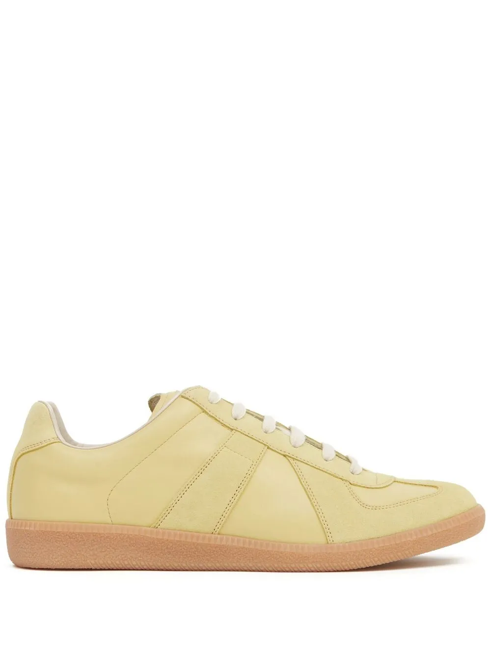 Homme Maison Margiela Baskets à Empiècements En Cuir 1 Homme Maison Margiela Baskets à Empiècements En Cuir