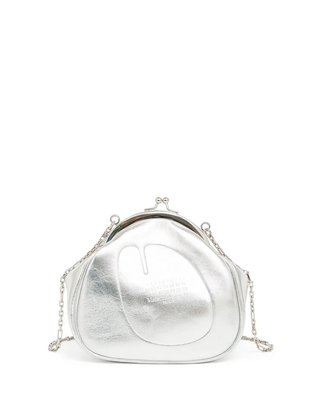 Homme Maison Margiela Sac Cabas En Cuir Métallisé à Logo 1 Homme Maison Margiela Sac Cabas En Cuir Métallisé à Logo