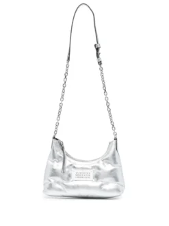 Homme Maison Margiela Sac Porté épaule En Cuir Métallisé