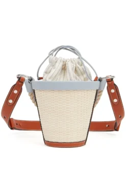 Homme Maison Margiela Mini Sac Seau à Design Tressé