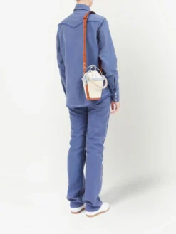 Homme Maison Margiela Mini Sac Seau à Design Tressé -Épure Mode Promos Boutique 18883758 43393036 1000