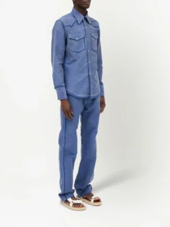 Homme Maison Margiela Chemise En Coton à Manches Longues -Épure Mode Promos Boutique 18883850 43549253 1000