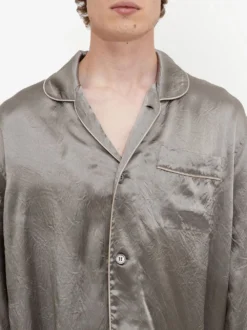 Homme Maison Margiela Chemise Satinée à Manches Longues -Épure Mode Promos Boutique 18883932 43571203 1000