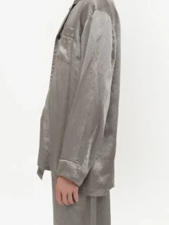 Homme Maison Margiela Chemise Satinée à Manches Longues -Épure Mode Promos Boutique 18883932 43571210 1000