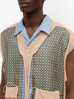 Homme Maison Margiela Chemise Superposée à Imprimé Graphique 9 Homme Maison Margiela Chemise Superposée à Imprimé Graphique -Épure Mode Promos Boutique 18884310 43492115 1000