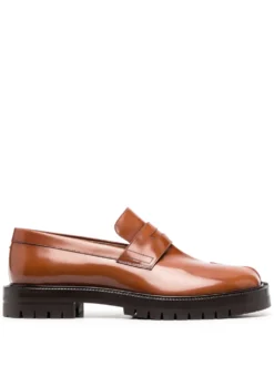Homme Maison Margiela Mocassins En Cuir à Bout Tabi
